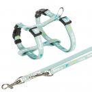Junior Welpengeschirr mit Leine, 23-34cm/8mm, mint
