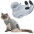OP-Body für Katzen, S-M: 32-36 cm, grau