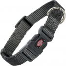 Premium Halsband, XXS-XS: 15-25 cm/10 mm, schwarz