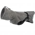 Bademantel für Hunde, Frottee, XS: 30 cm, grau