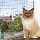 Katzenschutznetz, drahtverstärkt 2 x 1,5 m, olivgrün