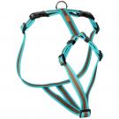 Feltmann Kreuzgeschirr 15mm/35-50cm Soft Grip, türkis-braun