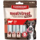 Fleischeslust Meat & Treat Pockets Rind 4x40g