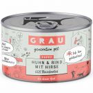 Grau Hund Puppy Huhn und Rind mit Hirse 200g