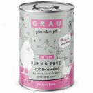 Grau Katze Kitten Huhn und Ente 400g