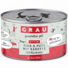 Grau Katze Kitten Rind, Pute und Karotte 200g