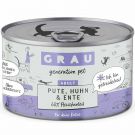 Grau Katze Adult Pute mit Huhn und Ente 200g