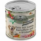 Landfleisch pur Ente mit Lamm, Kartoffeln u. Wildapfel 800g