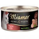 Miamor Feine Filets Naturelle Thun + Lachs 80g