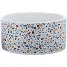 Petlando Keramiknapf Terrazzo, Gr. L 1150 ml, weiß