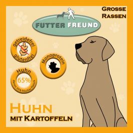 Futterfreund Trockenfutter Huhn große Rassen 10kg