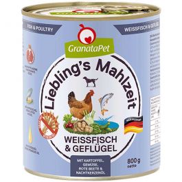 Granatapet Lieblingsmahlzeit Weißfisch und Geflügel 800g
