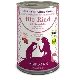 Herrmanns Bio-Rind mit Süßkartoffeln 400g