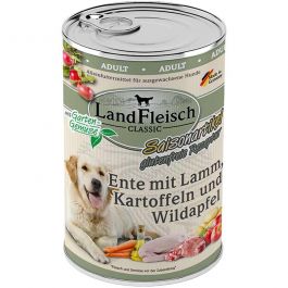 Landfleisch pur Ente mit Lamm, Kartoffeln u. Wildapfel 400g