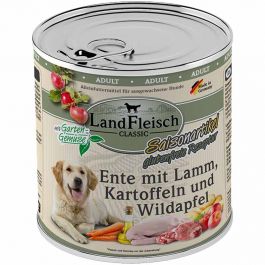 Landfleisch pur Ente mit Lamm, Kartoffeln u. Wildapfel 800g