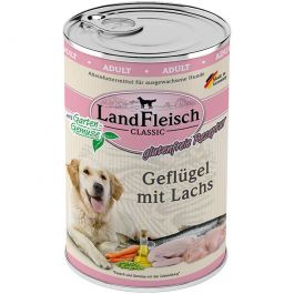 Landfleisch pur Geflügel mit Lachs 400g