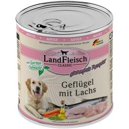 Landfleisch pur Geflügel mit Lachs 800g