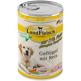Landfleisch pur Geflügel mit Reis 400g