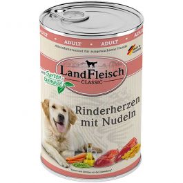 Landfleisch pur Rinderherzen mit Nudeln 400g