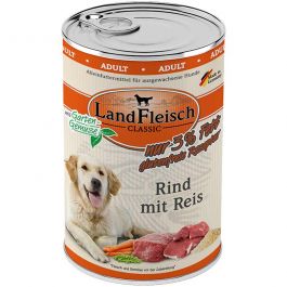 Landfleisch pur Rind mit Reis 400g