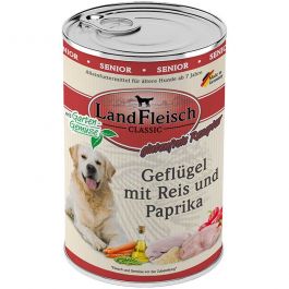 Landfleisch Senior Geflügel mit Reis und Paprika 400g