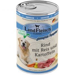 Landfleisch Senior Rind mit Reis und Kartoffeln 400g
