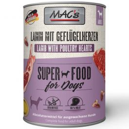 Macs Dog Lamm mit Geflügelherzen 800g