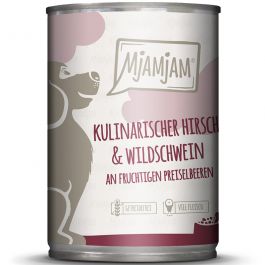 MjAMjAM Dog Dose Hirsch + Wildschwein + Preiselbeeren 400g