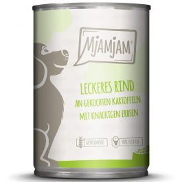 MjAMjAM Dog Dose Rind + Kartoffeln + Erbsen 400g