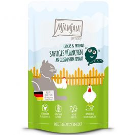 MjAMjAM Quetschie Chicks + Friends Hühnchen an Spinat 125g