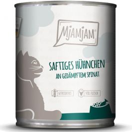 MjAMjAM Dose saftiges Hühnchen an gedämpftem Spinat 800g