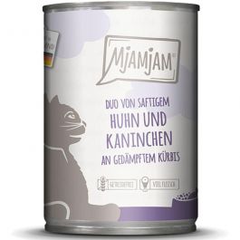 MjAMjAM Dose DUO saftiges Huhn + Kaninchen an Kürbis 400g