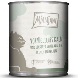 MjAMjAM Dose Kalb + Truthahn+ Möhrchen 800g