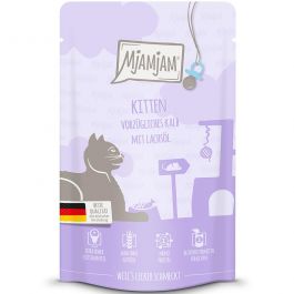 MjAMjAM Quetschie Kitten Kalb + Lachsöl 125g