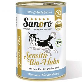 Sanoro Sensitiv Plus Bio-Huhn mit Bio-Reis+Bio-Karotte 400g