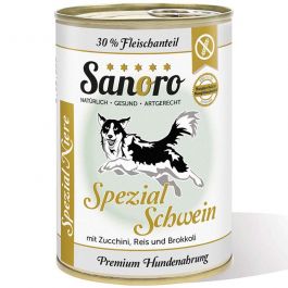 Sanoro Spezial Niere Schwein+Zucchini+Reis+Brokkoli 400g