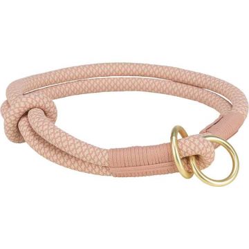 Soft Rope Zug-Stopp-Halsband, rosa-hellrosa