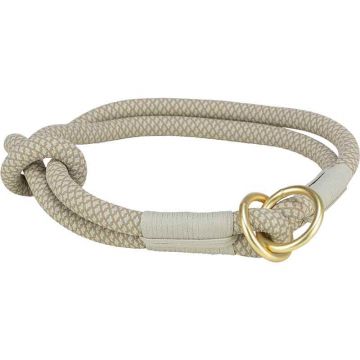Soft Rope Zug-Stopp-Halsband, grau-hellgrau