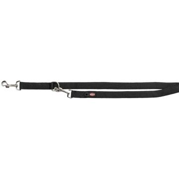 Premium V-Leine, doppellagig, schwarz