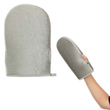 Fussel-Handschuh 25 cm, grau