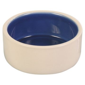 Keramiknapf, creme/blau