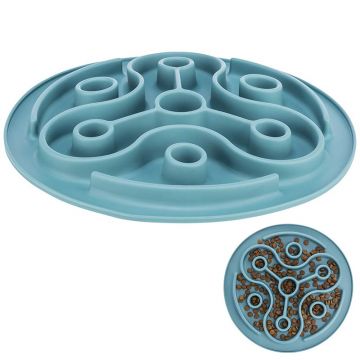 Slow Feeding Futtermatte, TPE, 28 cm, blau