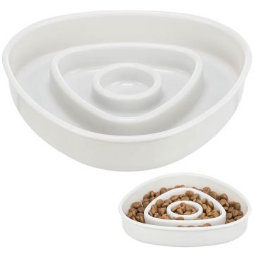Slow Feeding Kunststoffnapf 0.35 l / 15x15 cm, grau