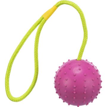 Ball am Seil, Naturgummi, 7 cm/30 cm