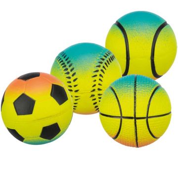 Neonball, schwimmt, Moosgummi, 7cm