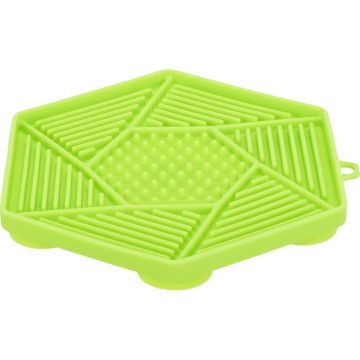 Lick n Snack Matte mit Saugnäpfen, Silikon, 17cm, grün
