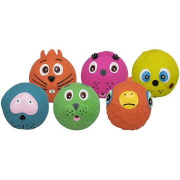 Spielball Faces, Latex, 6 cm