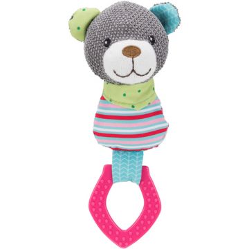 Junior Bär mit Ring, Stoff/Kunststoff, 23cm