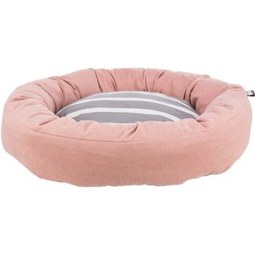 Bett Elina, rund, 50 cm, lachs/grau