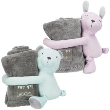 Junior Kuschel-Set mit Decke und Spielzeug